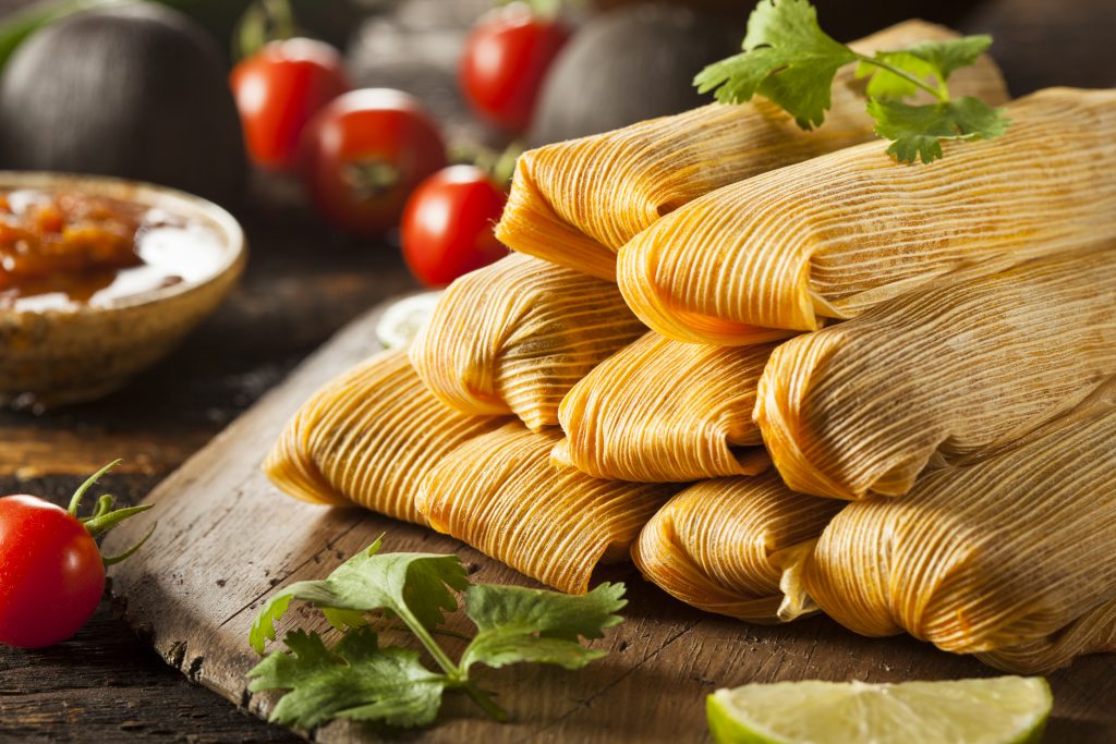 beautiful tamales ready to eat